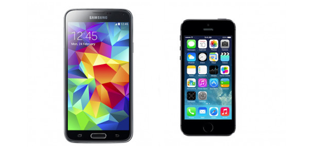 Samsung_Galaxy S5_Apple_iPhone_5s