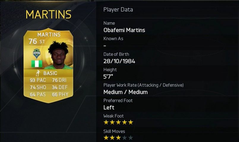 Obafemi Martins - Seattle Sounders