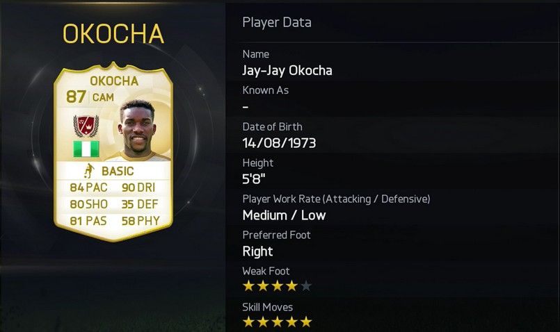 jay-Jay Okocha - FUT Legends (Xbox Exclusive)